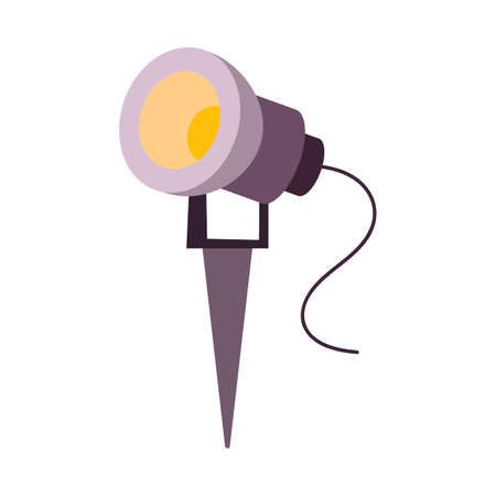 Vector design of spotlight and spot symbol. Graphic of spotlight and effect stock symbol for web.のイラスト素材
