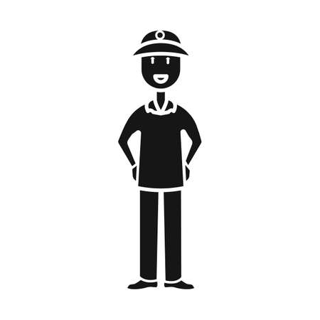 Vector illustration of Vietnamese and soldier icon. Collection of Vietnamese and man stock vector illustration.のイラスト素材