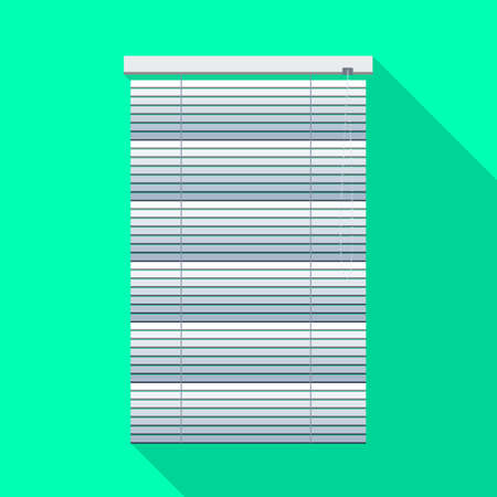 Isolated object of jalousie and roll. Graphic of jalousie and bamboo vector icon for stock.のイラスト素材