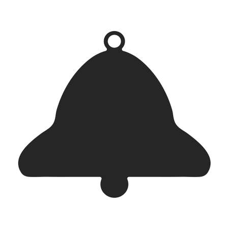 Bell notification vector icon.Black vector icon isolated on white background bell notification.のイラスト素材