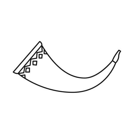 Isolated object of horn and bugle sign. Web element of horn and music stock symbol for web.のイラスト素材