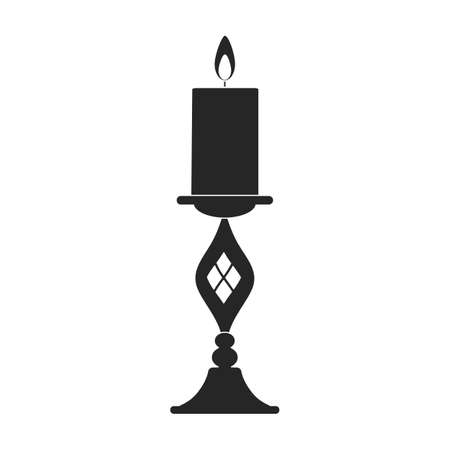 Lantern vector icon.Black vector icon isolated on white background lantern.のイラスト素材