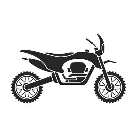 Motorcycle vector icon.Black vector icon isolated on white background motorcycle.のイラスト素材