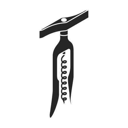 Bottle opener isometric vector icon.Black vector icon isolated on white background bottle opener.のイラスト素材