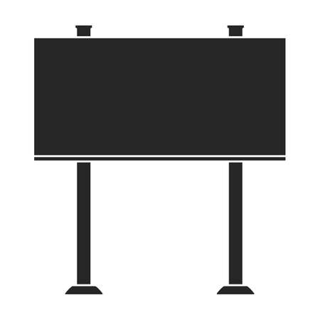 Road sign vector icon.Black vector icon road sign isolated on white background .のイラスト素材