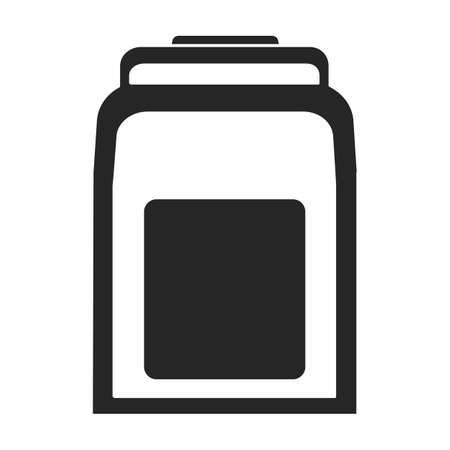 Mailbox vector icon.Black vector icon isolated on white background mailbox.のイラスト素材