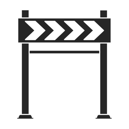 Road sign vector icon.Black vector icon road sign isolated on white background .のイラスト素材