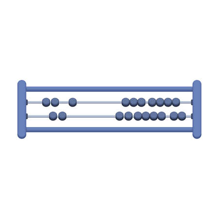 Abacus vector cartoon icon. Vector illustration tool for counting on white background. Isolated...