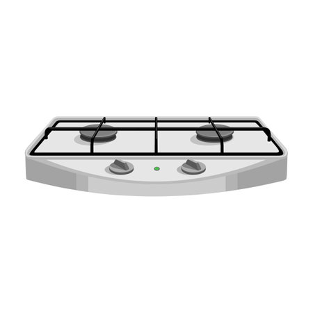 Camping stove vector cartoon icon. Vector illustration furnace travel on white background. Isolated cartoon illustration icon of camping stove .のイラスト素材