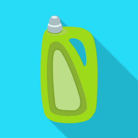 Vector illustration of bottle and plastic sign. Graphic of bottle and beverage vector icon for stock.のイラスト素材