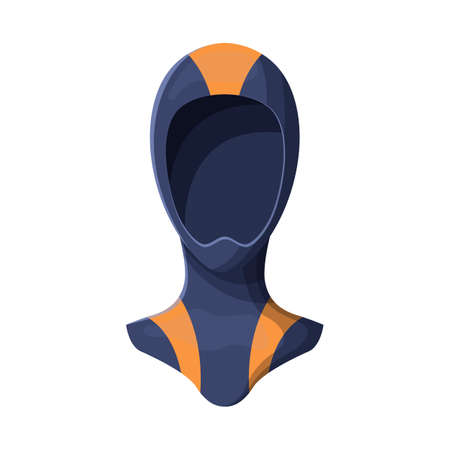 Vector illustration of mask and diver symbol. Web element of mask and suit stock vector illustration.のイラスト素材