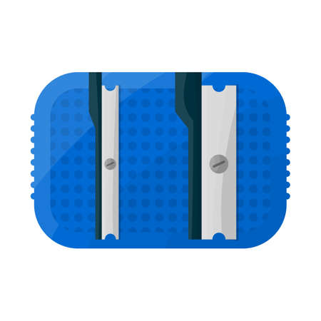 Vector illustration of sharpener and metal icon. Graphic of sharpener and blade stock symbol for web.のイラスト素材