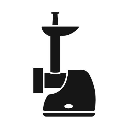 Vector illustration of mill and meat. Web element of mill and electric stock vector illustration.のイラスト素材
