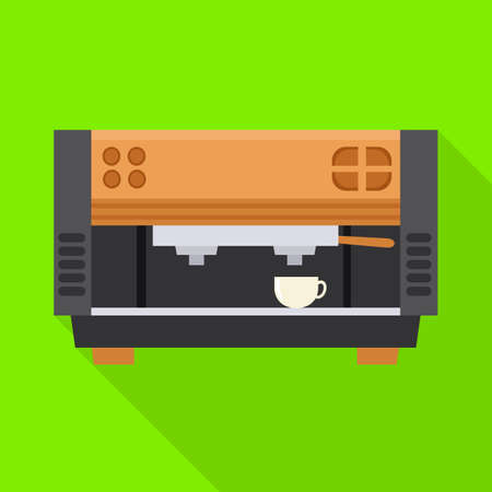 Vector illustration of coffee and appliance icon. Graphic of coffee and beverage stock symbol for web.のイラスト素材