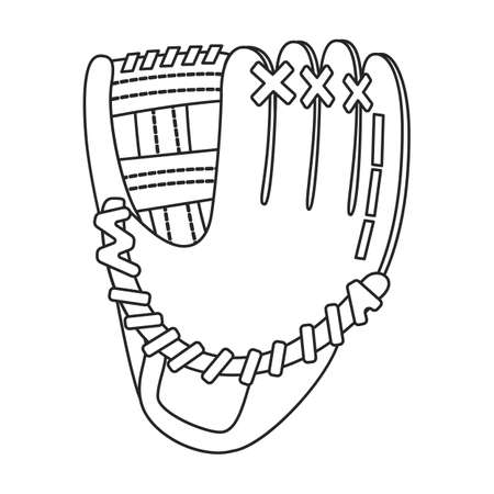 Glove vector cartoon icon. Vector illustration accessory for hand on white background. Isolated cartoon illustration icon of glove hand.のイラスト素材