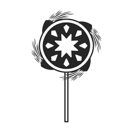 Firecracker vector icon.Black vector icon isolated on white background firecracker .のイラスト素材