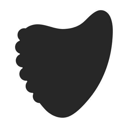 Pick guitar vector black icon. Vector illustration plectrum on white background. Isolated black illustration icon of pick guitar.のイラスト素材