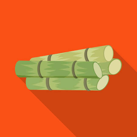 Isolated object of cane and sugar icon. Graphic of cane and plantation stock symbol for web.のイラスト素材