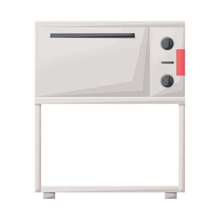 Vector design of oven and stove sign. Web element of oven and appliance stock symbol for web.のイラスト素材