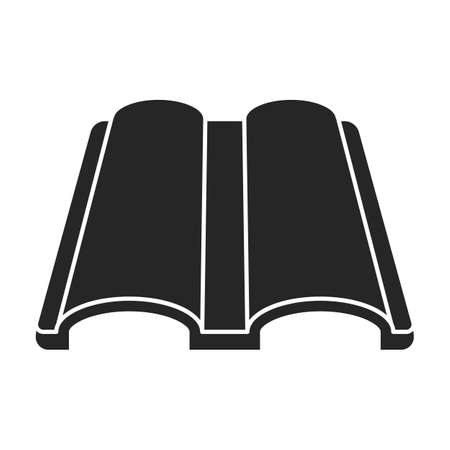 Metal tiling vector icon.Black vector icon isolated on white background metal tiling.のイラスト素材