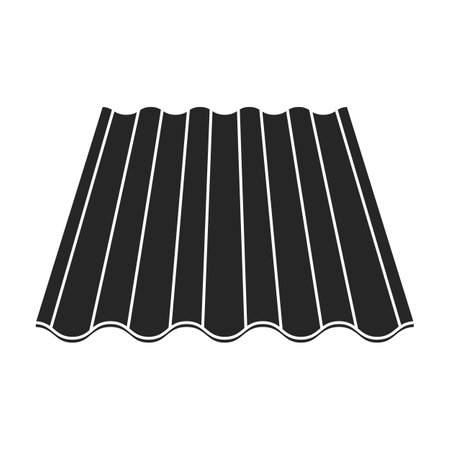 Slate vector icon.Black vector icon isolated on white background slate.のイラスト素材