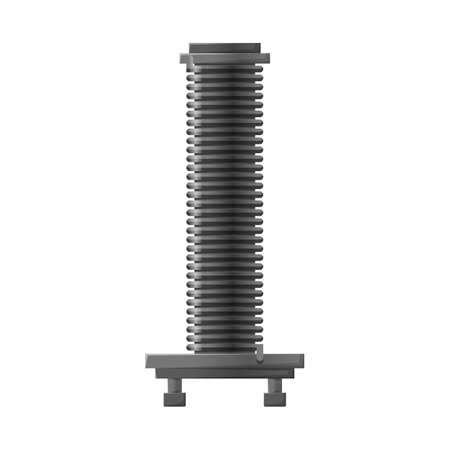 Isolated object of coil and metal sign. Web element of coil and spiral stock vector illustration.のイラスト素材