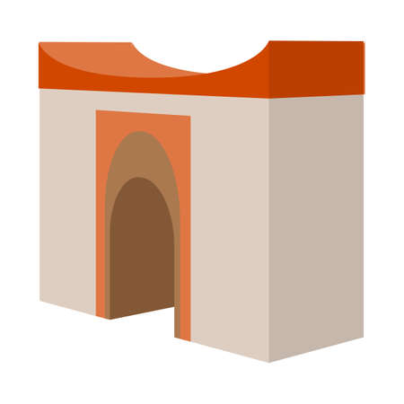 Isolated object of building and vietnam sign. Collection of building and place stock symbol for web.のイラスト素材