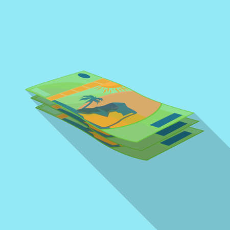 Vector illustration of money and currency logo. Set of money and economy stock vector illustration.のイラスト素材