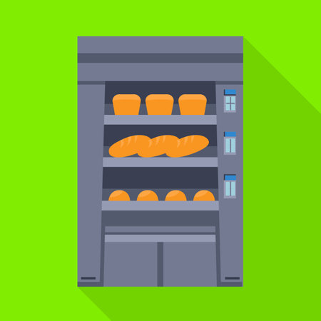 Vector design of stand and bread icon. Collection of stand and rack stock vector illustration.のイラスト素材