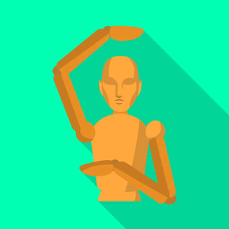 Isolated object of dummy and man. Web element of dummy and clothes vector icon for stock.のイラスト素材