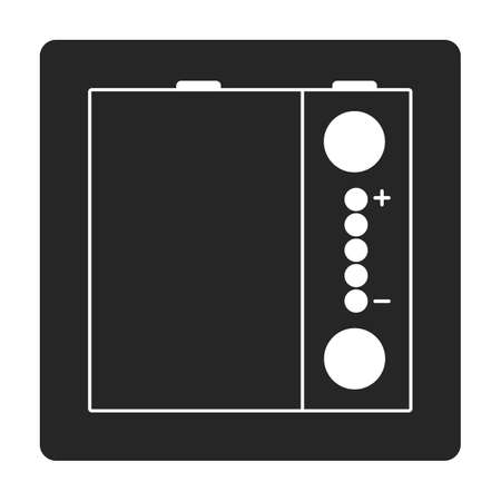 Socket of switch vector icon.Black vector icon isolated on white background socket of switch.のイラスト素材