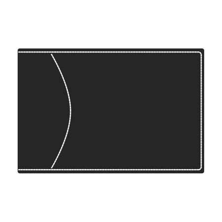 Leather wallet vector icon.Black vector icon isolated on white background leather wallet.のイラスト素材