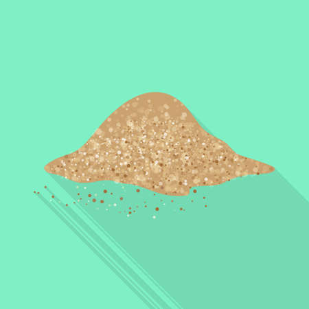 Isolated object of heap and sugar sign. Web element of heap and ingredient stock symbol for web.のイラスト素材