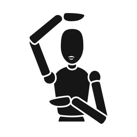 Vector design of dummy and man symbol. Graphic of dummy and clothes vector icon for stock.のイラスト素材