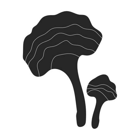 Seaweed vector icon.Black vector icon isolated on white background seaweed.のイラスト素材