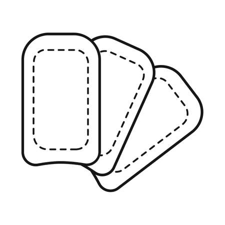 Vector design of strip and depilation sign. Collection of strip and wax vector icon for stock.のイラスト素材