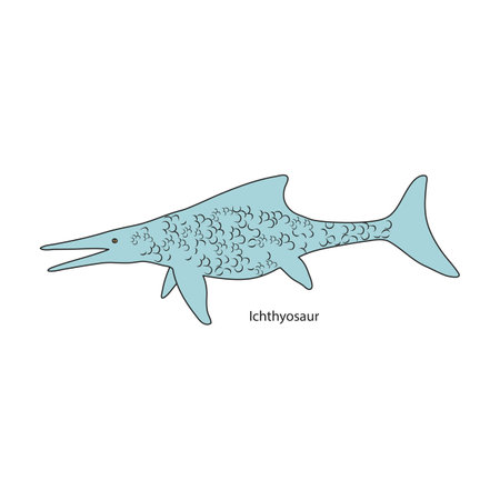 Ancient dinosaur vector icon.Color vector logo isolated on white background ancient dinosaur.のイラスト素材