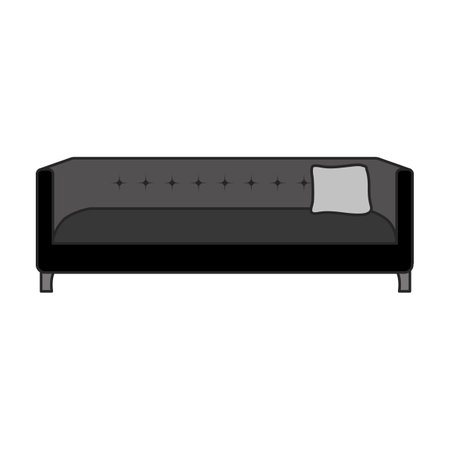 Sofa vector icon.Color vector logo isolated on white background sofa .のイラスト素材
