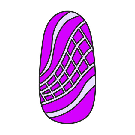 Nail of manicure vector icon.Color vector logo isolated on white background nail of manicure.のイラスト素材