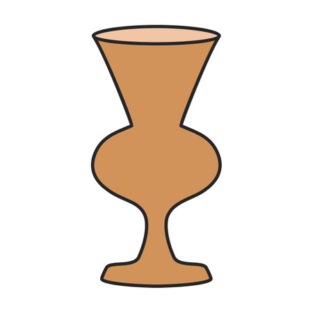 Pottery vase vector icon.Color vector logo isolated on white background pottery vase.のイラスト素材