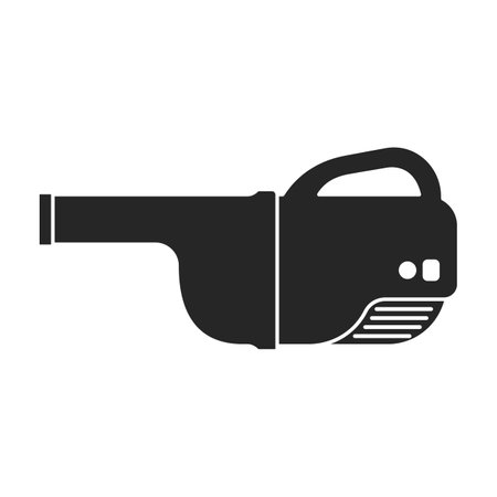 Vacuum cleaner vector black icon. Vector illustration electric vacuum on white background. Isolated black illustration logo of cleaner.のイラスト素材