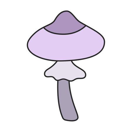 Amanita vector icon. Color vector icons isolated on white background amanita.のイラスト素材