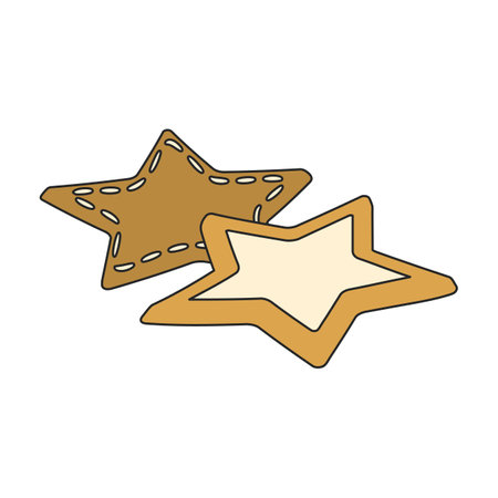 Cookies vector icon.Color vector icons isolated on white background cookies.のイラスト素材