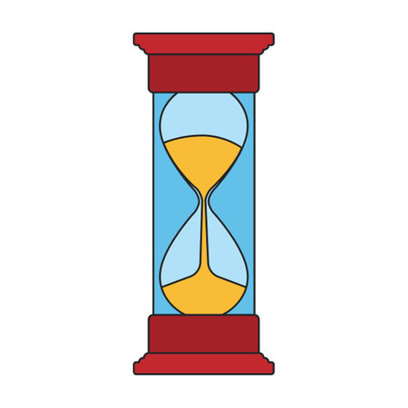 Hourglass vector icon. Color vector icons isolated on white background hourglass.のイラスト素材