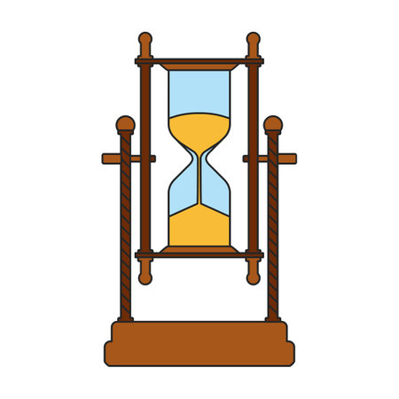 Hourglass vector icon. Color vector icons isolated on white background hourglass.のイラスト素材