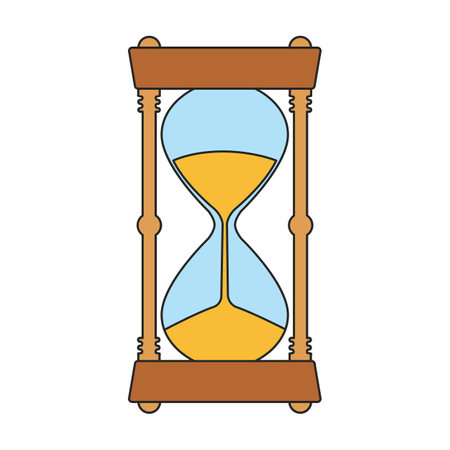 Hourglass vector icon. Color vector icons isolated on white background hourglass.のイラスト素材
