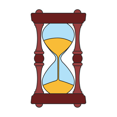 Hourglass vector icon. Color vector icons isolated on white background hourglass.のイラスト素材