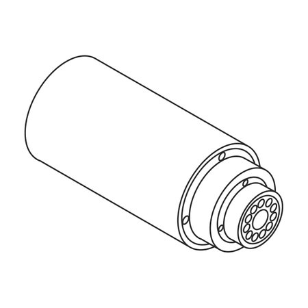 Fiber cable vector icon. Outline vector icons isolated on white background fiber cable.のイラスト素材