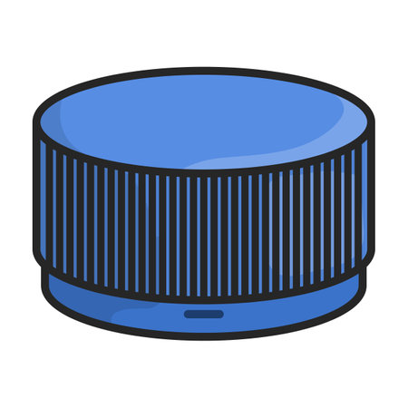 Cap bottle vector icon.Color vector logo isolated on white background cap bottle.のイラスト素材