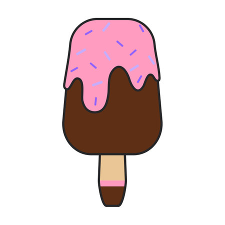 Ice cream in cone vector icon.Color vector logo isolated on white background ice cream in cone.のイラスト素材